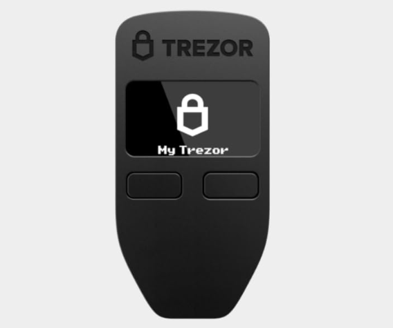 Trezor wallet for storing crypto